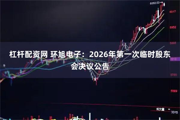 杠杆配资网 环旭电子：2026年第一次临时股东会决议公告